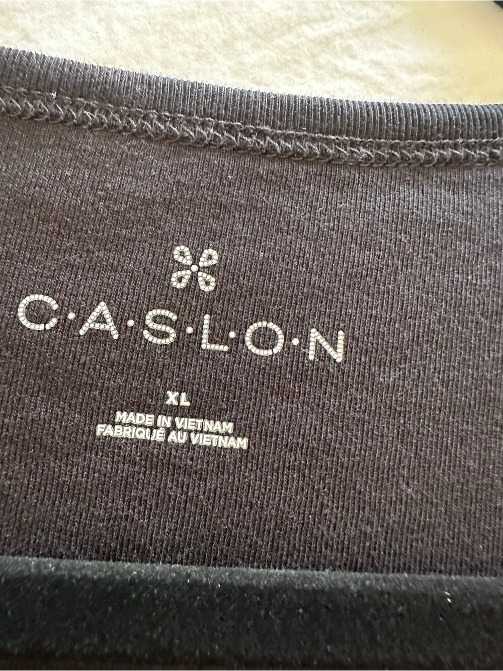 Caslon (Nordstrom) black short sleeve tee, size XL - Picture 8 of 14